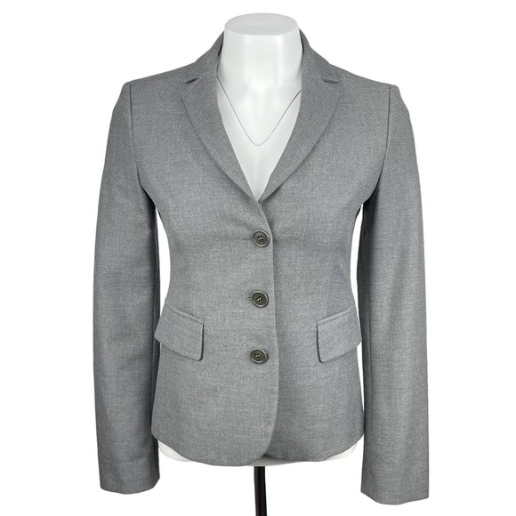 UNITED COLORS OF BENETTON 3 Button Blazer Sz XXS Gray - Picture 1 of 6